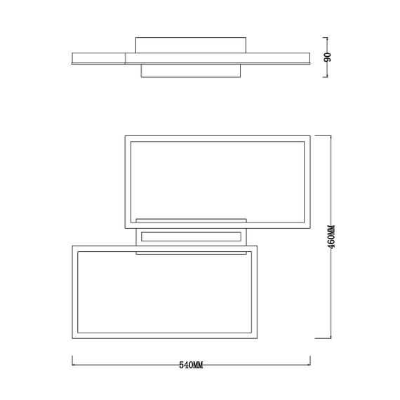 Потолочный светодиодный светильник Escada Scales 10209/2LED White