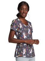 Топ медицинский женский Dickies DK700, единороги, XL