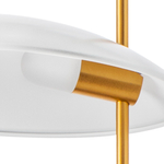801716  2КОР! Торшер MARMARA LED 5W 400LM ЗОЛОТО/БЕЛЫЙ/МРАМОР 3000K
