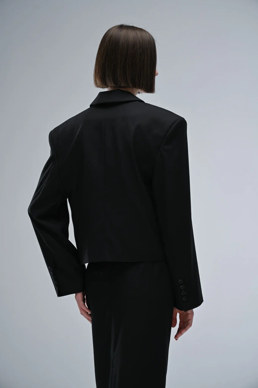 Блейзер двубортный кроп