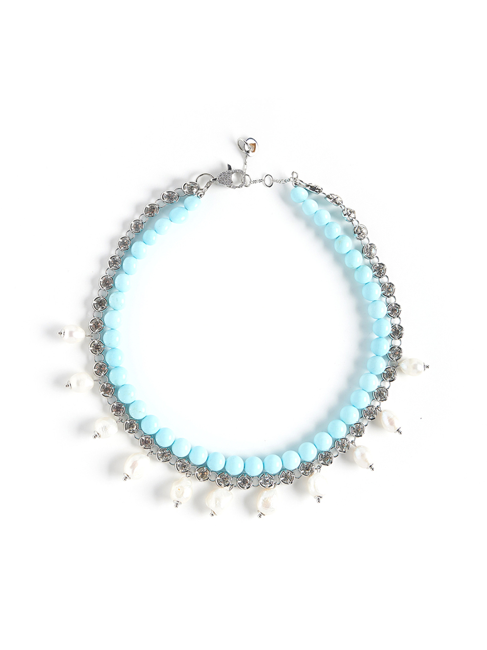 Колье "Rich Blue" Silver