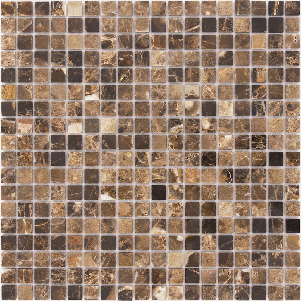 Мозаика Emperador Dark POL 15x15x4
