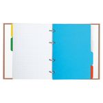 Тетрадь на кольцах А5 175х215 мм, 240 л., твердый картон, с разделителями, BRAUBERG, "Cool Girl", 404100