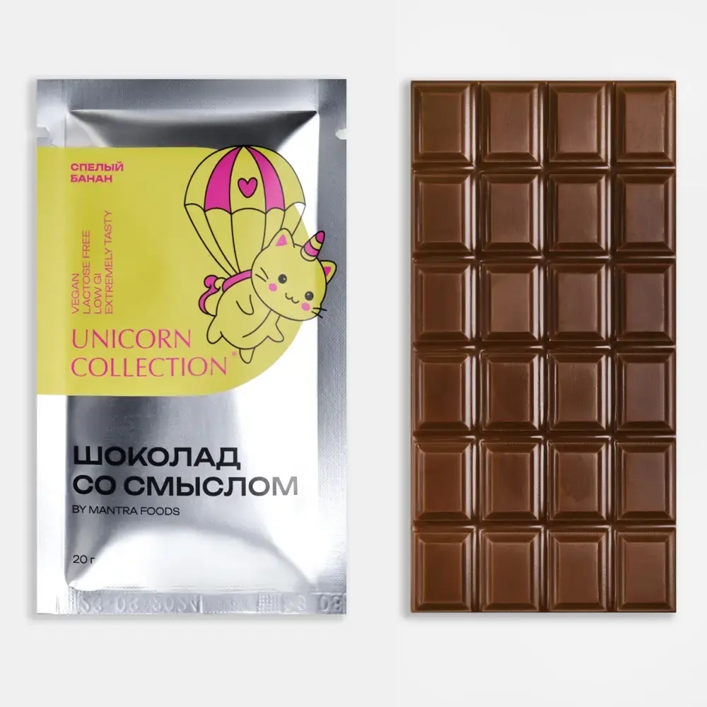 Шоколад спелый банан Mantra Foods, 20 г