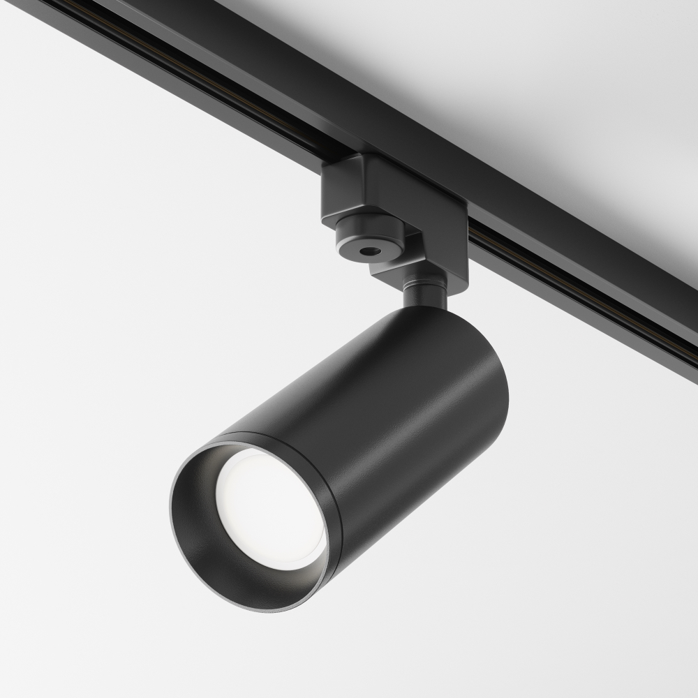 Трековый светильник для однофазного шинопровода Maytoni Unity Focus TR004-1-GU10-B