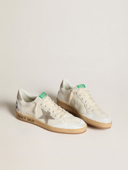 Men's Ball Star in nappa leather with gray nubuck star and heel tab