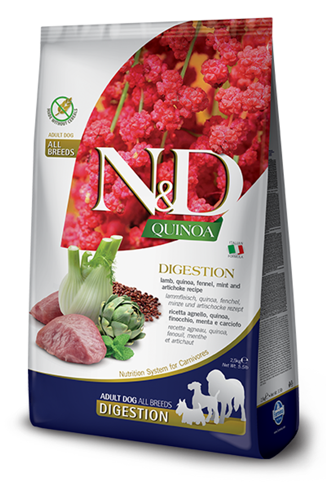 Farmina GF Quinoa, собаки всех пород, сухой, чувствит.пищев. ягненок киноа (2,5 кг)