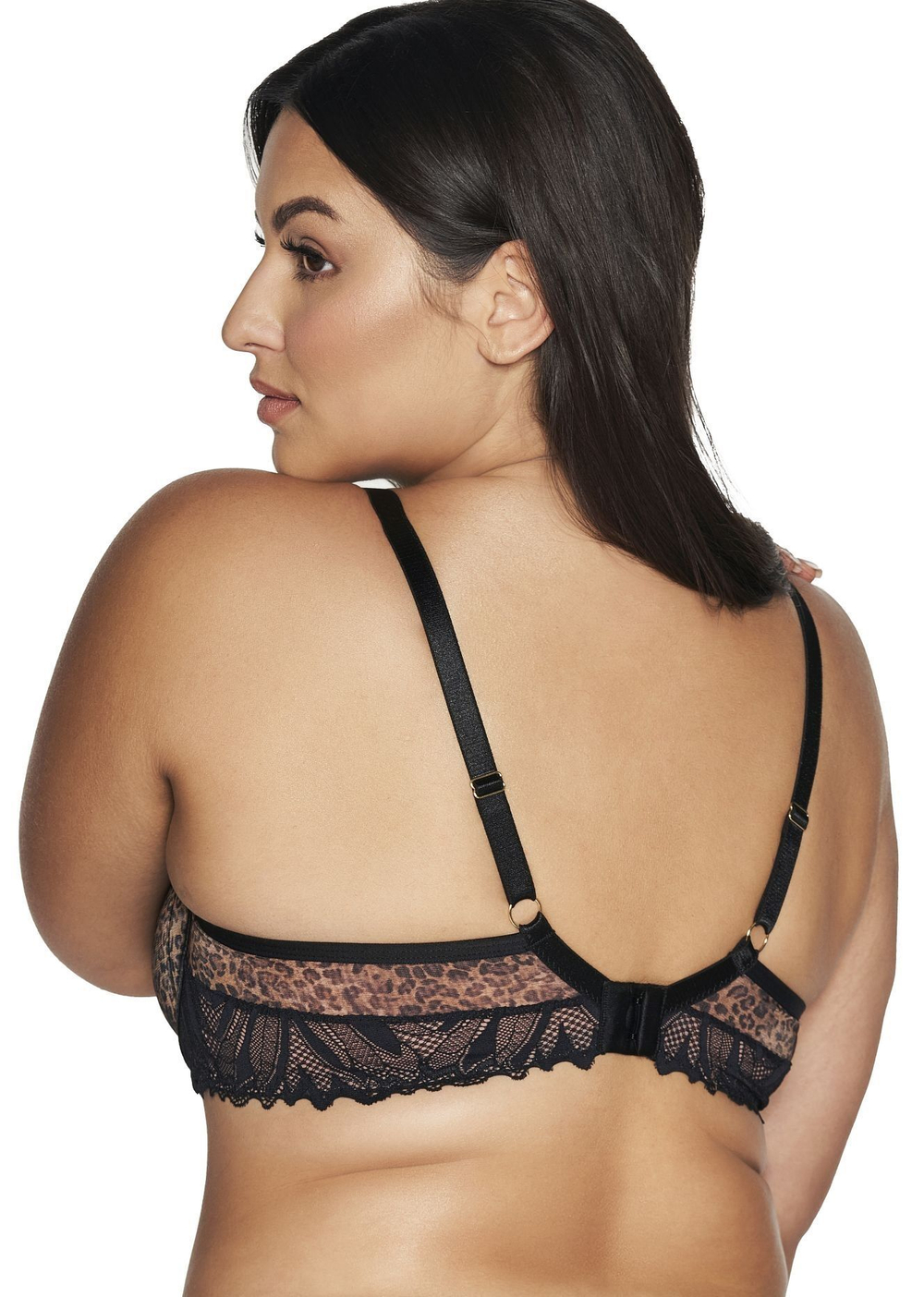 Роскошный бюстгальтер с чашкой +size Black Panther (Размер: 75K) (Цвет: леопард)