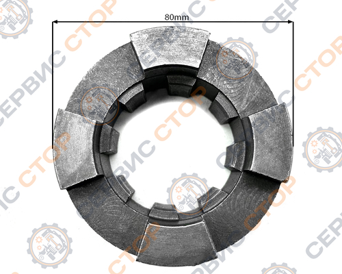 Шестерня (муфта) блокировки дифференциала заднего моста левая (8 шлицов)