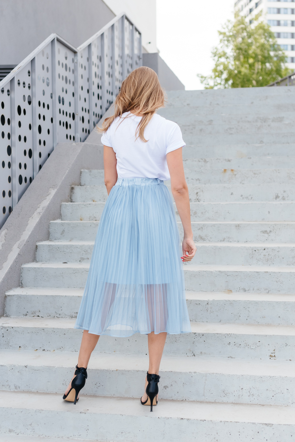 Юбка фатиновая плиссированная