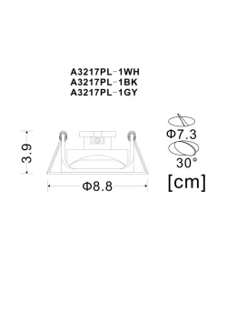 Точечный встраиваемый светильник Arte Lamp