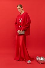 ЮБКА МАКСИ САТИНОВАЯ RED