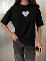 Футболка для девочки сердце