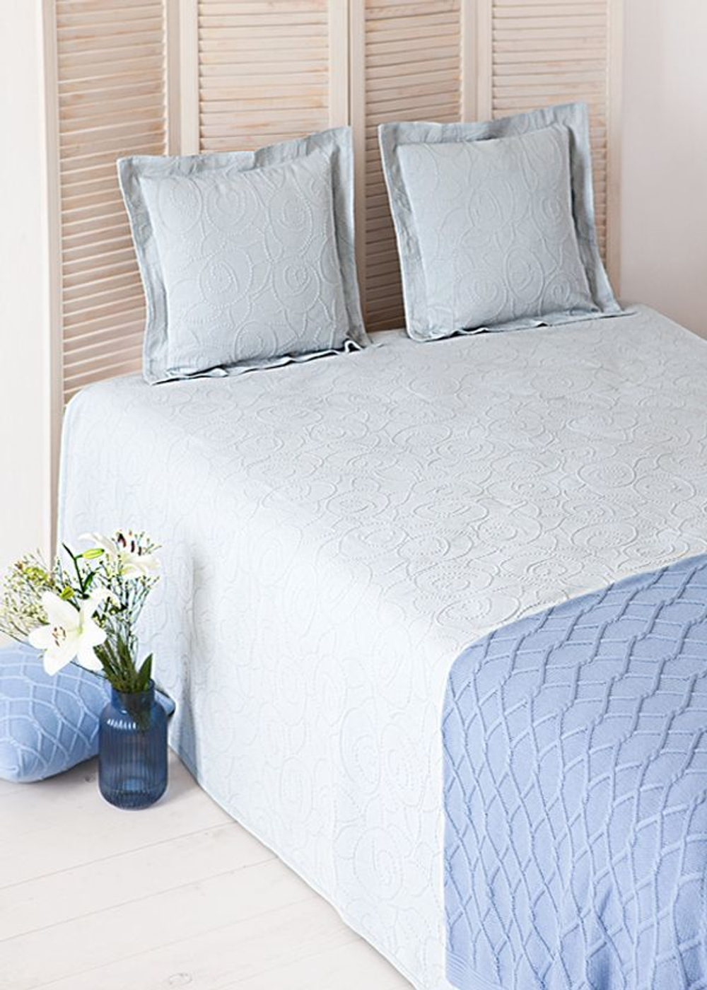 Покрывало 150x220 Luxberry Jane голубое Португалия