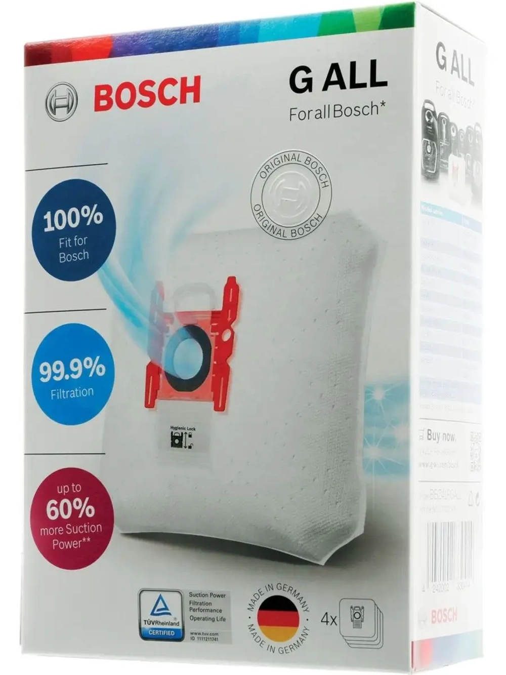 Мешок (пылесборник) для пылесоса 4 шт. тип G 17003048