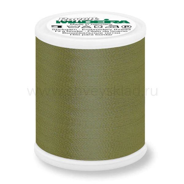 Нитки вышивальные вискоза Madeira Rayon №40, 1000 м, цв. 1157, 9841, 5 катушек