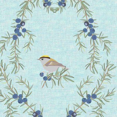 Птицы в можжевельнике2