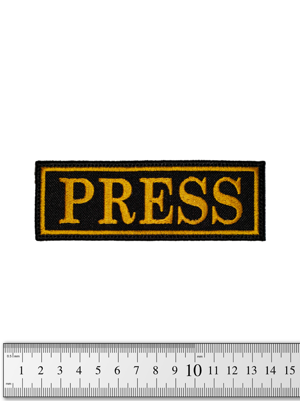 Шеврон PRESS Малый 4х12 см (Вышивка)