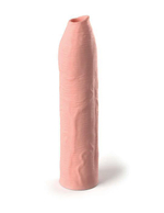 Телесная насадка-удлинитель Uncut Silicone Penis Enhancer - 17,8 см. (Цвет: телесный)