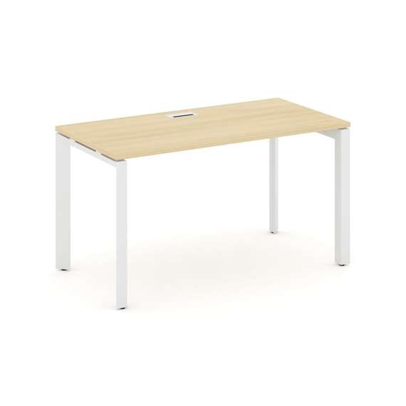 Style Project Стол письменный SN-59P.SP-013 Акация Лорка/Металл Белый/Белый Заглушка 1380*700*750