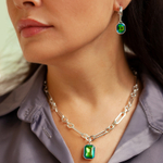 Серьги Fiore Luna Virtual Green LE6115 S