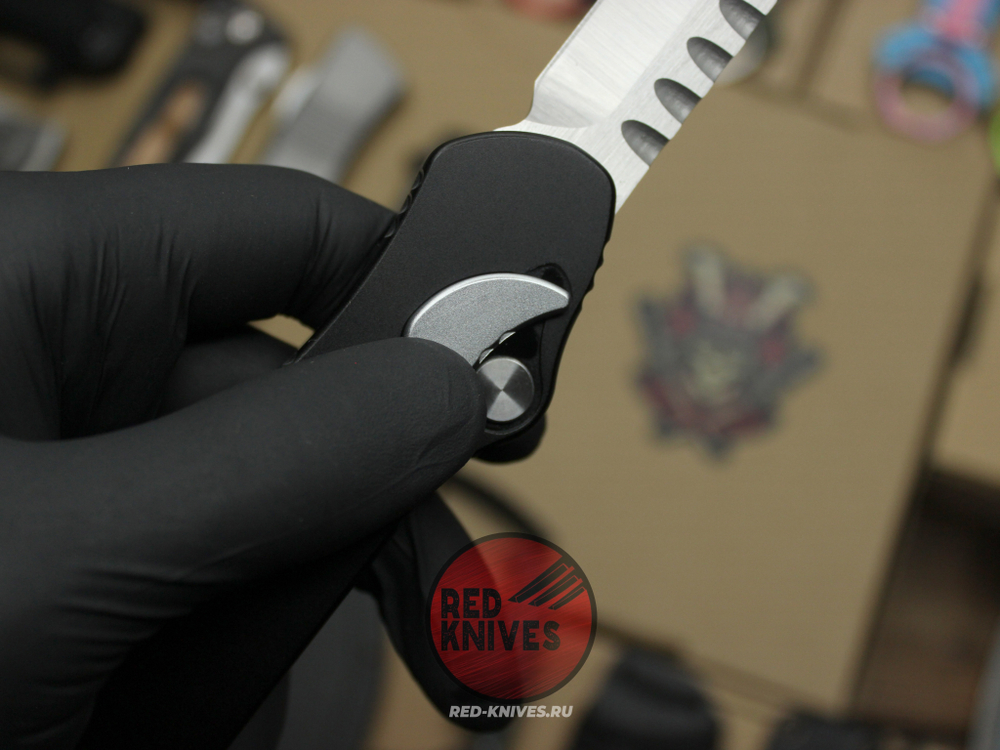 Нож Heretic Hydra V4 Single Edge T/E Tanto - черная рукоять, светлый клинок