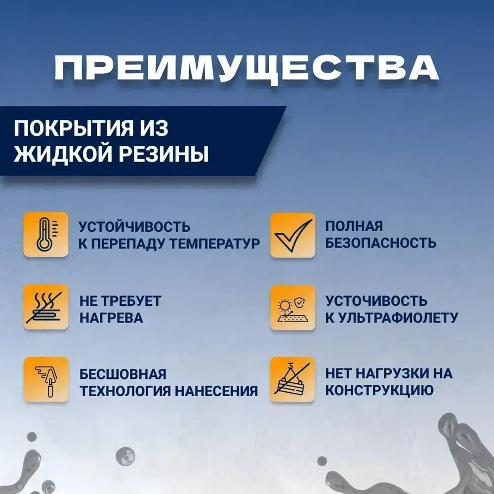 Жидкая резина универсальная SealTech. Профессиональное полимерно - битумное эластичное бесшовное покрытие для гидроизоляции кровли, бетонных изделий , металла.