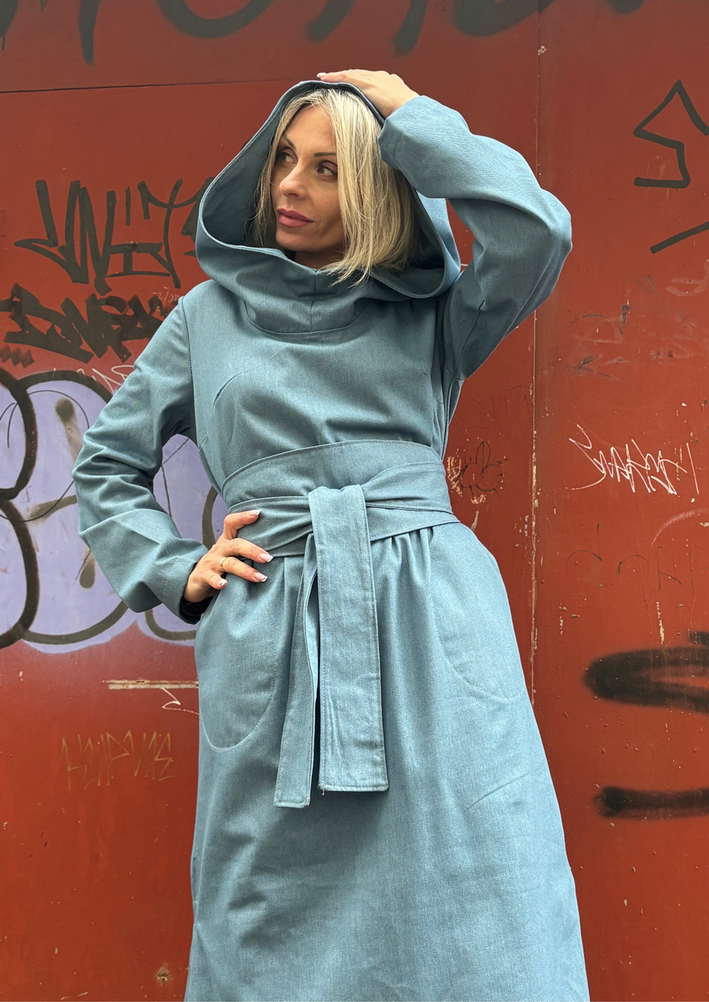 Платье Assassin /джинс голубой