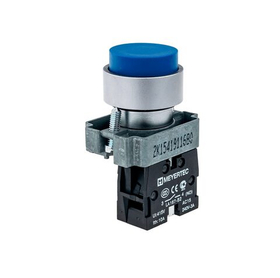 Кнопка выступающая, синяя 1NO, мет. MTB2-BLZ116 арт.: 58158