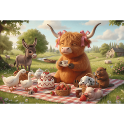 Pazl \ Puzzle \ Пазлы Puzzles - "300" - Sweet picnic / Trefl