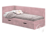 Кровать Лео 0;8 КР-49 (белый/шарли пинк)