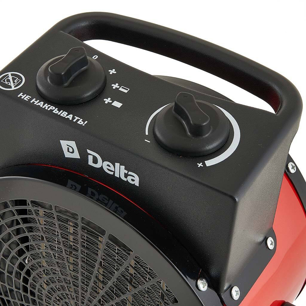 Тепловая пушка электрическая 3000 Вт DELTA D-90/3 красная с черным