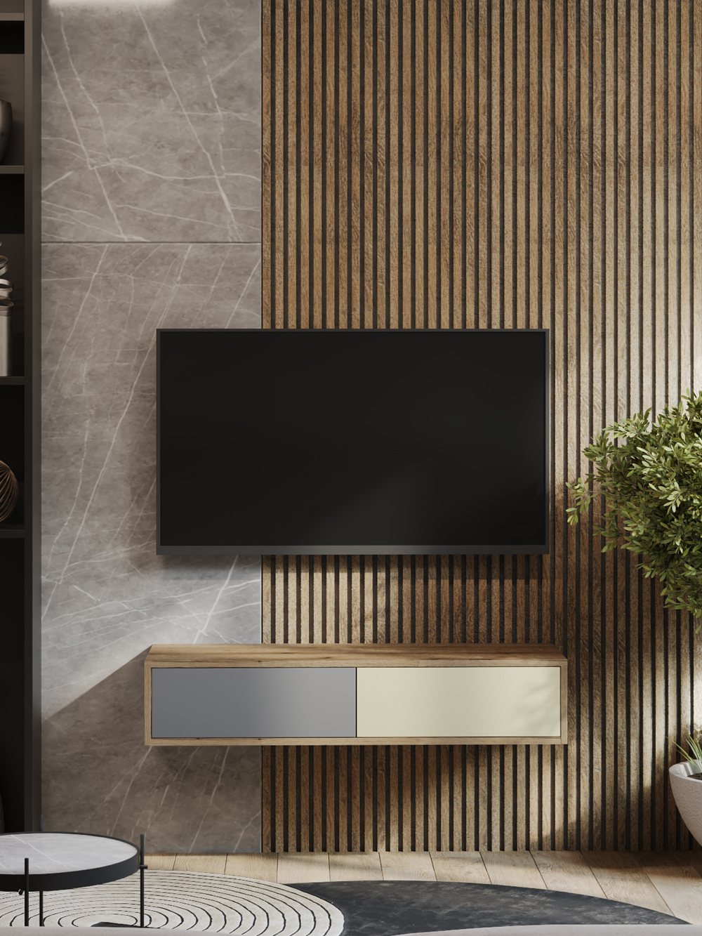 Тумба подвесная без перегородки _Д_ГсБ