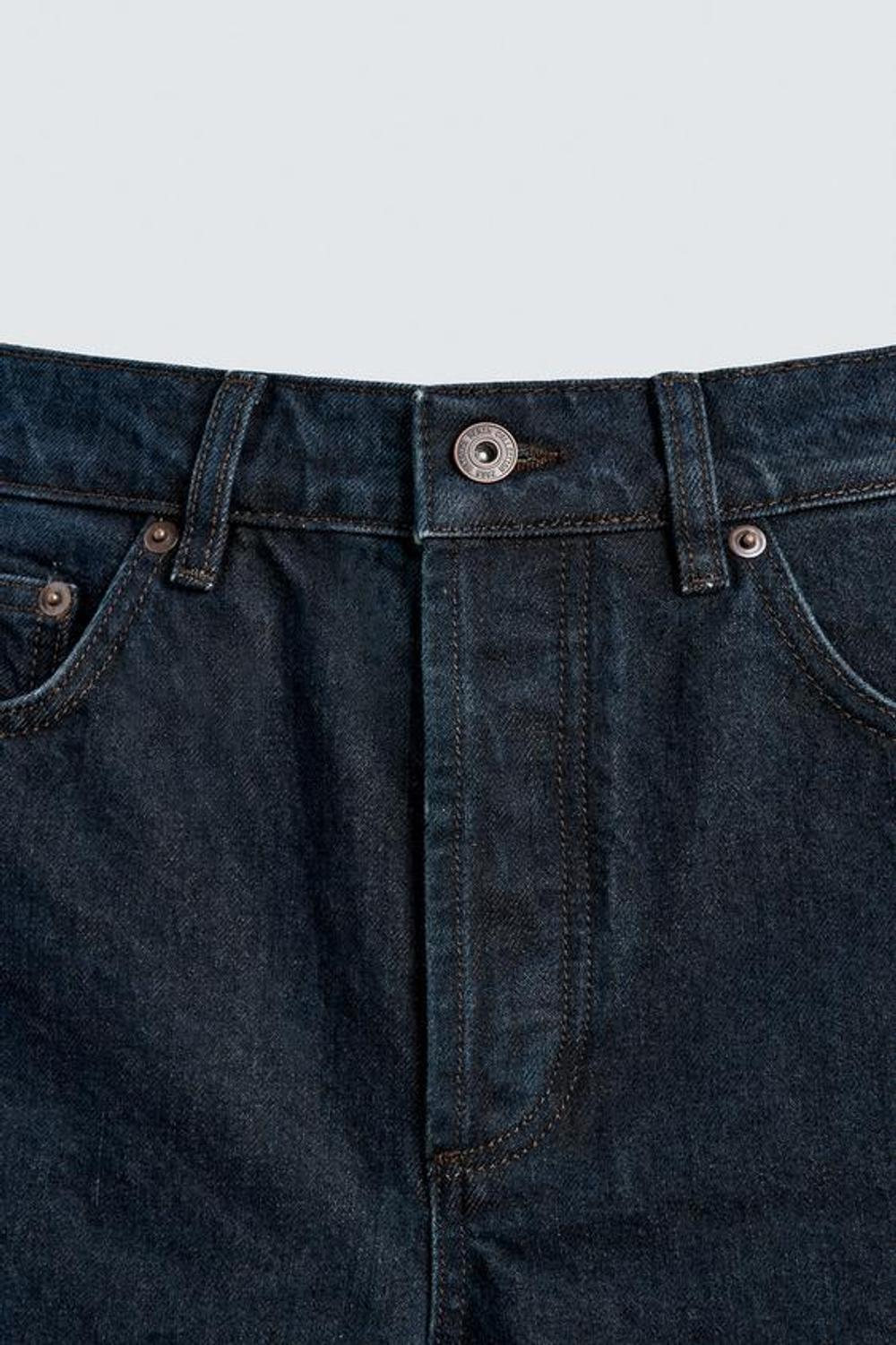 ZARA ДЖИНСЫ STRAIGHT FIT, СИНИЙ