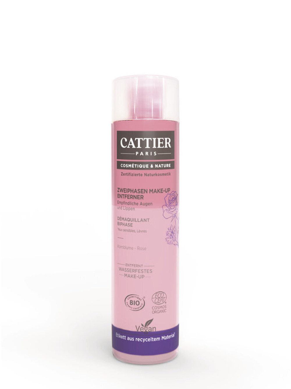 Двухфазное средство для снятия макияжа Cattier, 150 мл
