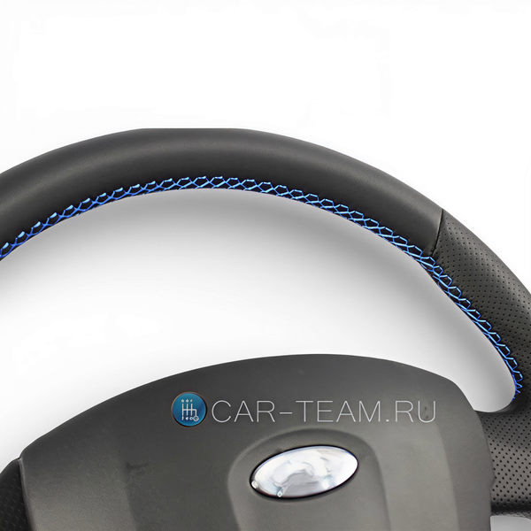 Руль на Лада Приора 2, Калина 2, Гранта "Black Edition" в экокоже с подушкой безопасности