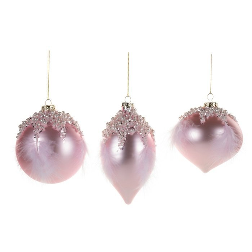 Шар с жемчужинками и перьями Goodwill Pearl Top Plume в ассортименте