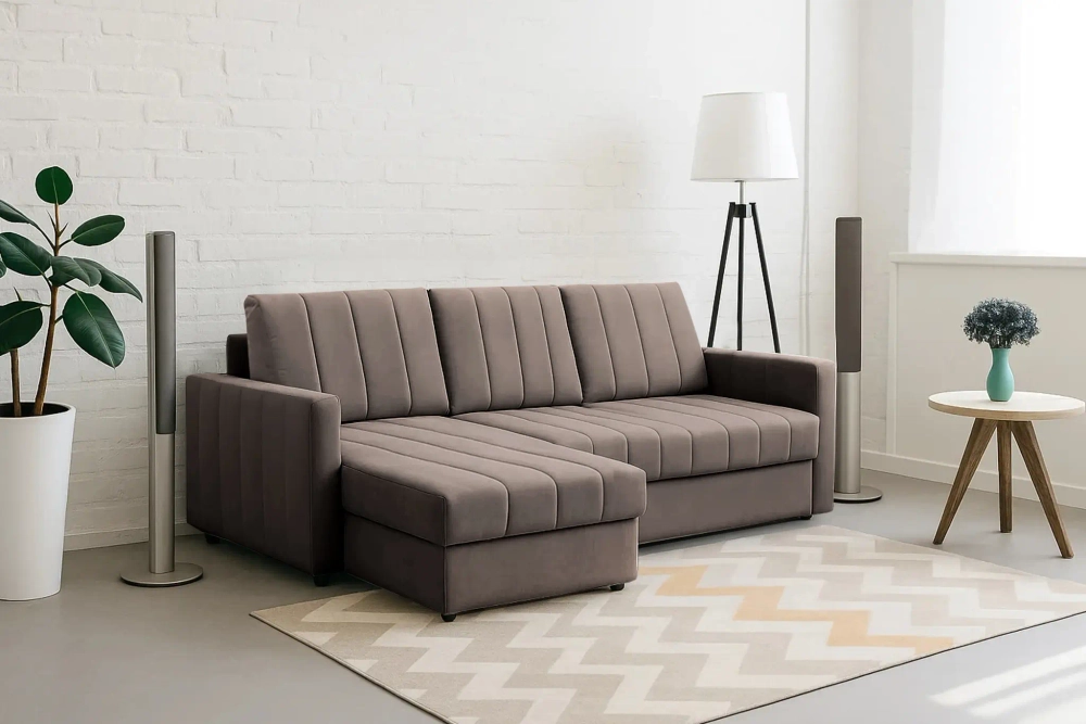 Угловой диван-кровать "Ларио" СТАНДАРТ независимый пружинный блок(универсальный угол)