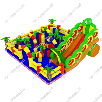 Надувной батут "В джунглях"