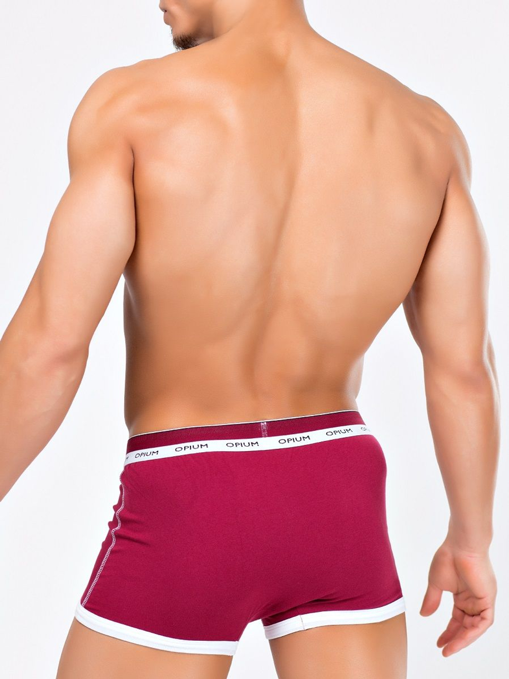 Яркие мужские боксеры с контрастным кантом (Размер: S) (Цвет: темно-серый)