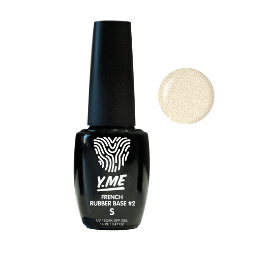 Y.me Камуфлирующая база Shimmer French Rubber 02 S, 14мл