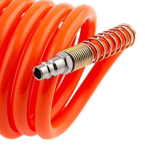 57019 Шланг спиральный воздушный 8х12мм, 18 бар, с быстросъе