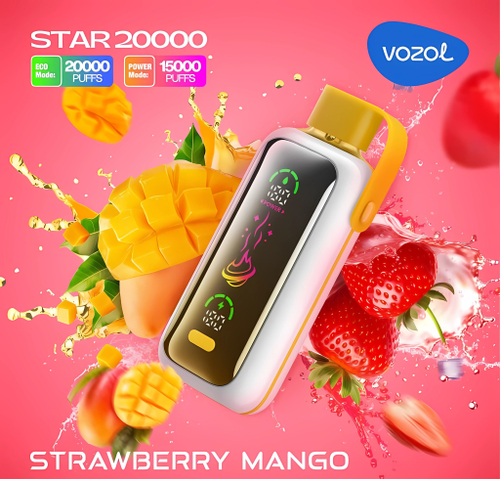 Vozol STAR 20000 - Strawberry Mango (5% nic)