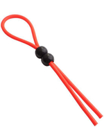 Красное силиконовое лассо с 2 бусинами (Цвет: красный)