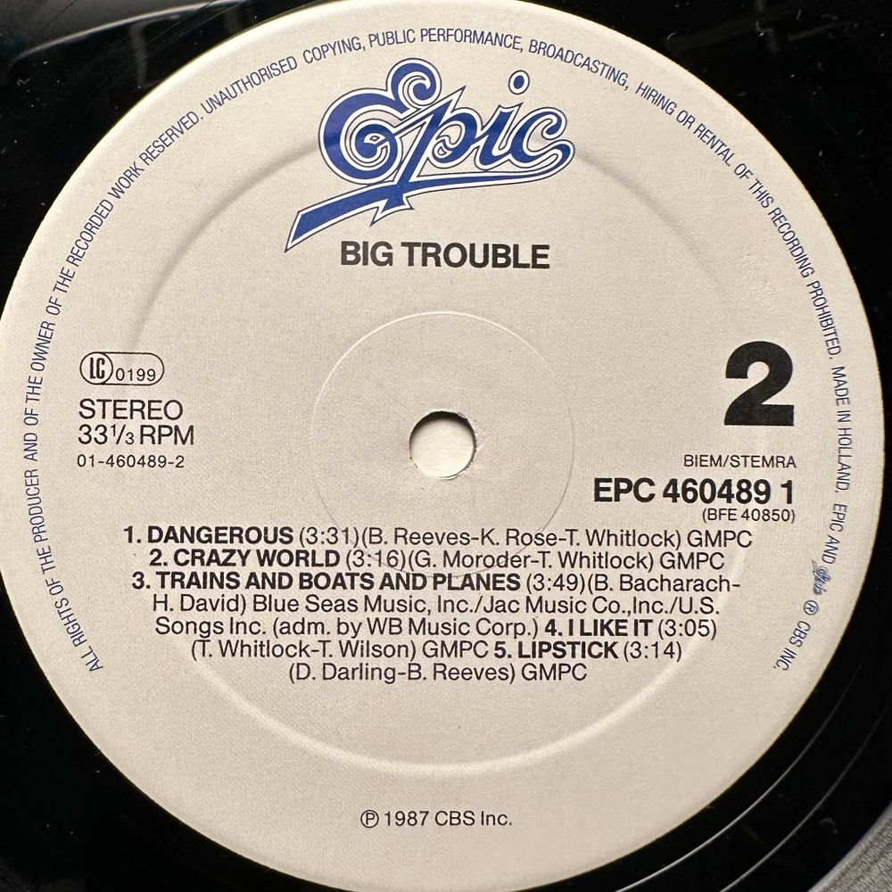 Big Trouble - Big Trouble (Голландия 1988г.)
