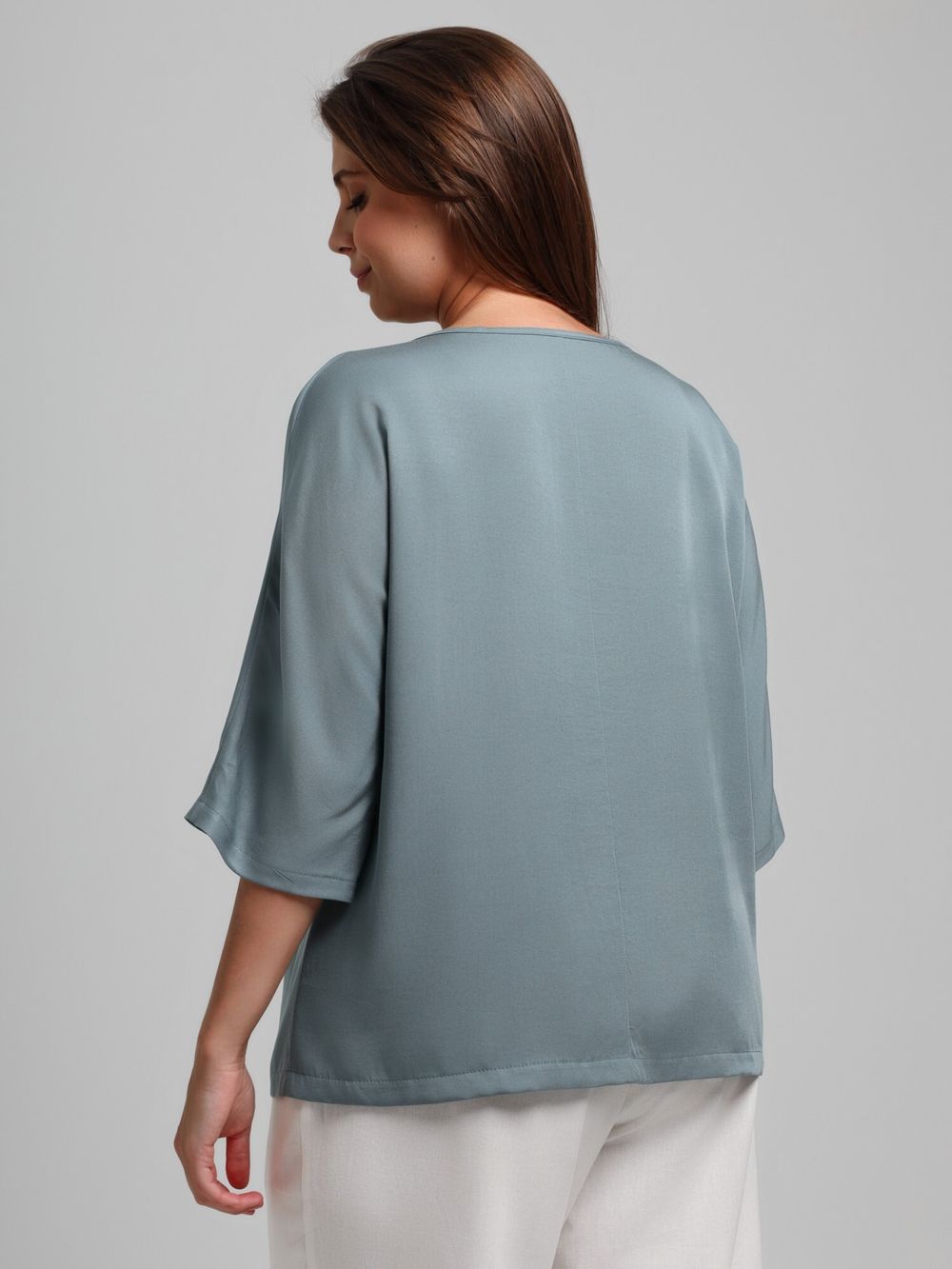 Блузка Летний драйв-2 Виотекс СЕРЫЙ