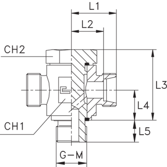 Соединение JTE DL08 BSP 1/4 (корпус)