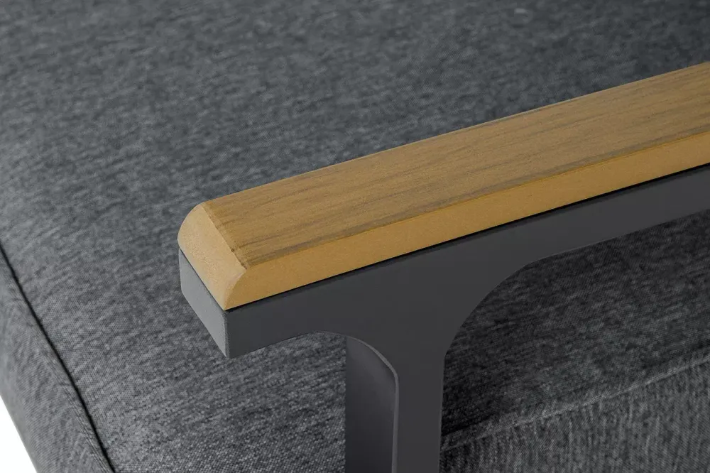 "Крокус" лаунж-зона 5-местная из алюминия, цвет темно-серый