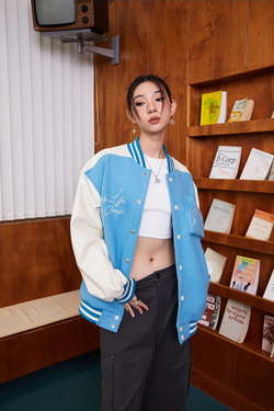 Бомбер DONSMOKE "3D Logo" Varsity Jacket