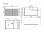 Тумба с раковиной Sancos Snob R 1.0 SNR1.070W/CN7007 Bianco